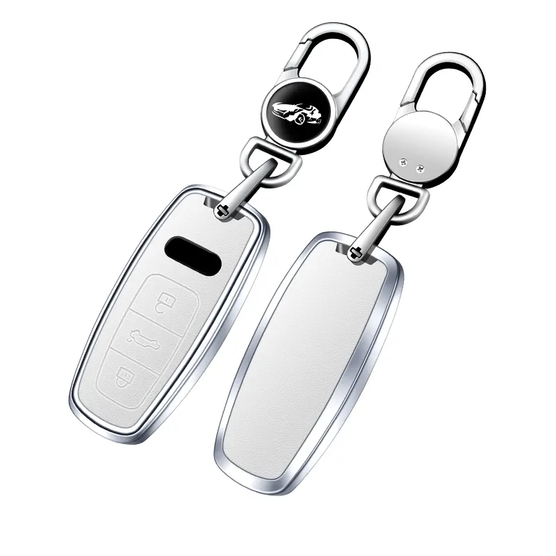 Sang Trọng Da xe từ xa thông minh Key Bìa trường hợp đối với Audi A3 A6 A7 A4 A5 Q5 Q3 Q7 A1 A8 Key Bag Keychain phụ kiện