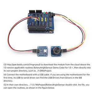 Módulo de Sensor de ángulo de rotación de 3-5,5 V CC, interruptor de perilla, módulo de interruptor de potenciómetro de resistencia a la luz y volumen ajustable