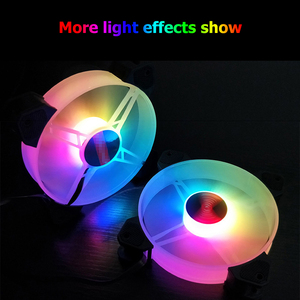 6Pin RGB PC Fan 120mm soğutma soğutucu Fan için denetleyici ile bilgisayar kasası kasa sessiz oyun soğutucu - Product Image 5