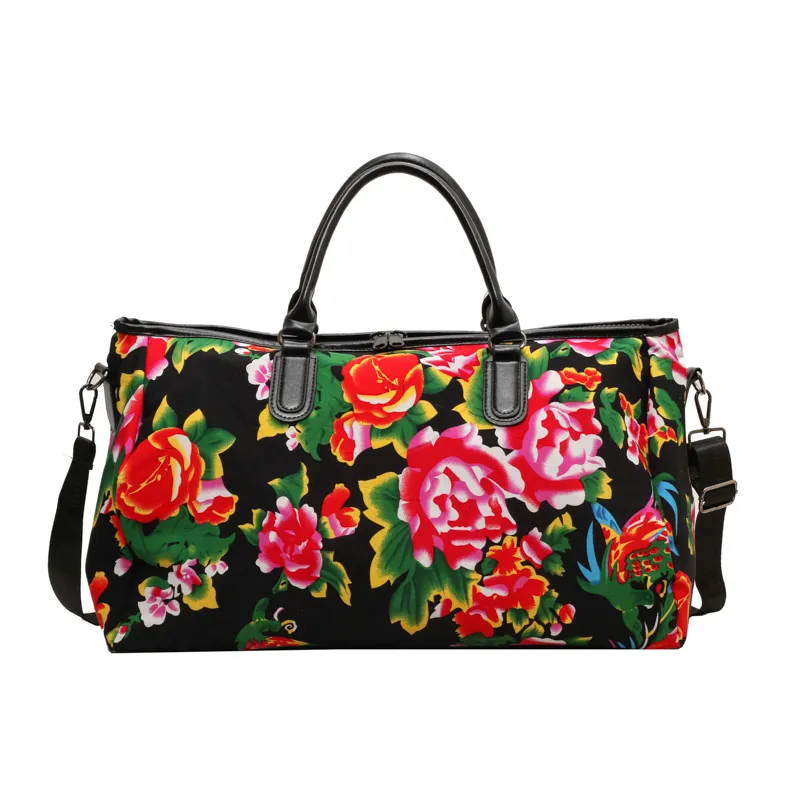 Einzigartige Kurzstrecken-Reisetasche mit großem Blumen design Neue Handgepäck tasche mit großer Kapazität