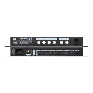 4K 4x1 HD Multi Viewer Seamless <strong>Switcher</strong> <strong>4</strong> <strong>Input</strong> <strong>1</strong> <strong>Output</strong> With Remote Control For LCD Display Video Game Security Monitoring