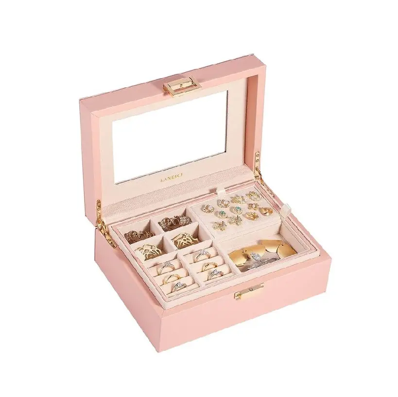 Handmade hộp đối với trang sức chất lượng tốt nhất trang trí xương Inlay handmade hình chữ nhật hộp xương Inlay hộp kim cương