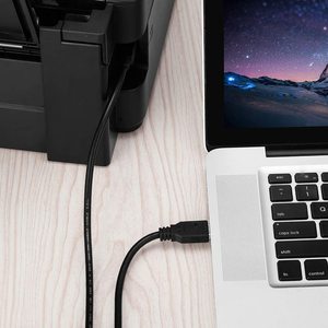 24k镀金黑色公对公480 Mbps USB a至B电缆聚氯乙烯护套2.0 USB打印机数据线高效打印 - Product Image 6