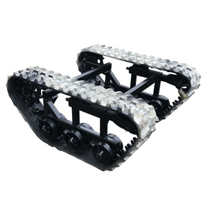 Khung Gầm Cao Su Thép Theo Dõi Khung Gầm Cho Hệ Thống Bánh Xích Mini Excavator Khoan Rig Crusher Crane Robot Phụ Tùng Máy Móc - Product Image 1