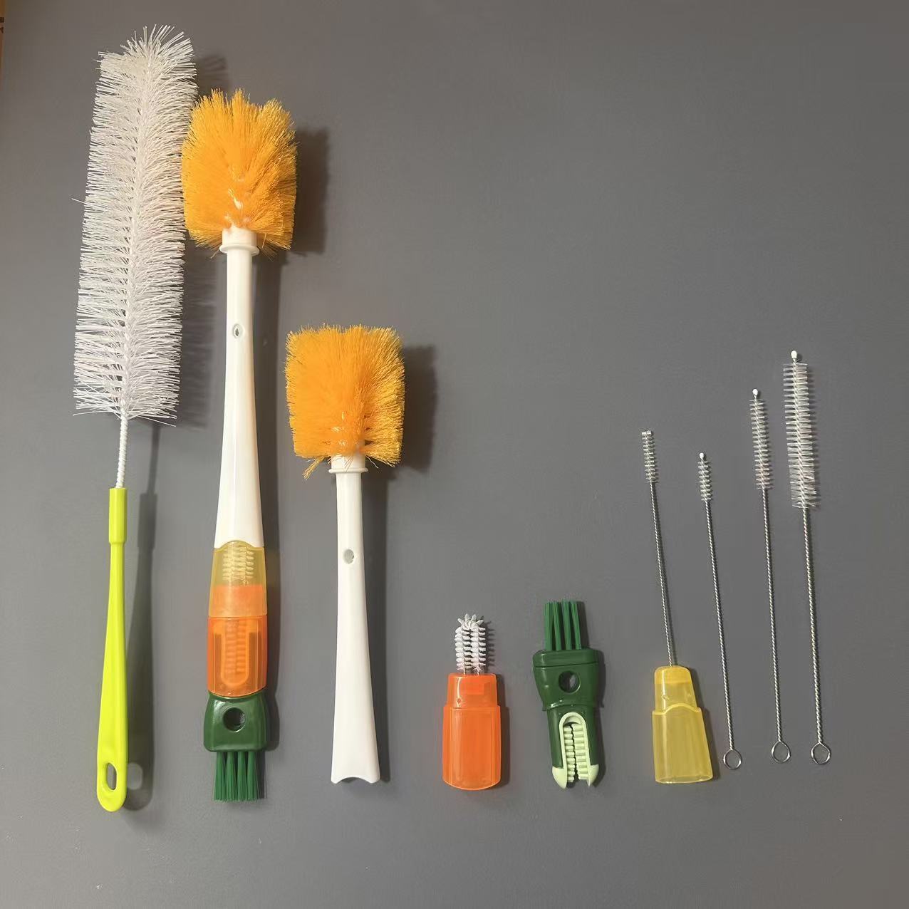 5-in-1 brush long handle brush-green