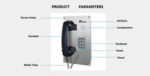 Sistema de intercomunicación IP PBX IP66 Sistema de intercomunicación impermeable que evita daños - Product Image 4
