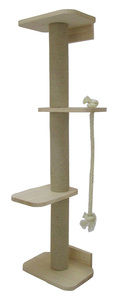 คอนโดแมวขนาดใหญ่พร้อมเสาข่วนทำจากไม้ - Product Image 4