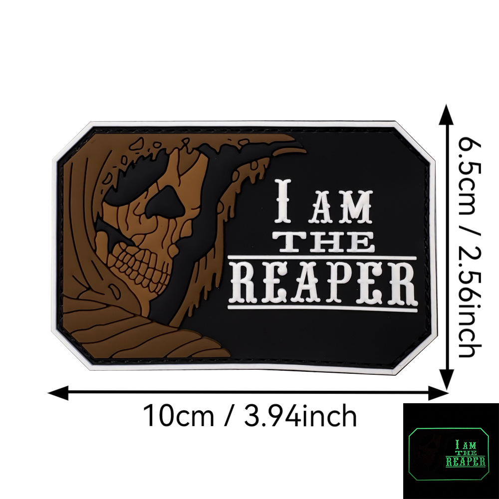 Square with Black border, I am the reaper