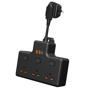 Fast Charging <strong>Multi</strong> <strong>Socket</strong> Thai Standard Plug Power Board 3AC Extension Cord Power <strong>Socket</strong> With 2USB+1PD Port - Product Image 1