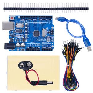 Atmega328p R3 Board Bread board Jumper Drähte USB-C 9V Batterie anschluss School Kids Educational Starter Kit - Product Image 4