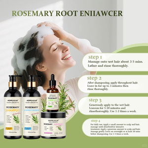 Private Label Haargroei Natuurlijke Veganistische Biologische Arganolie Tea Tree Rozemarijn Olie Roos Shampoo En Conditioner Haarverzorgingsset - Product Image 3