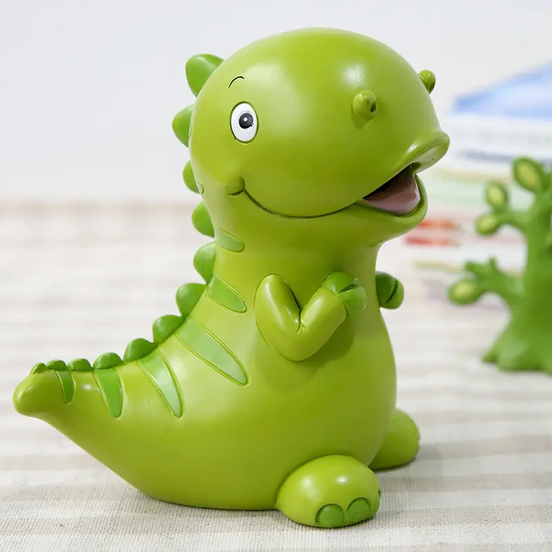 2019 newest cute resin baby dinosaur statue Polyresin desktop decorative ornament