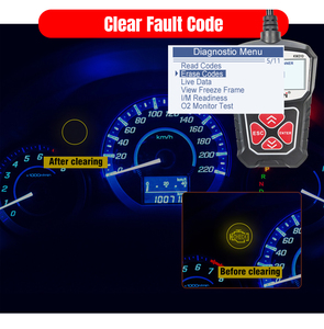 KONNWEI KW310 OBD2 Autocode-Scanner CAN-Diagnose tool für alle 1996 OBDII-Fahrzeuge Lesen und Löschen von Motor fehler codes - Product Image 5