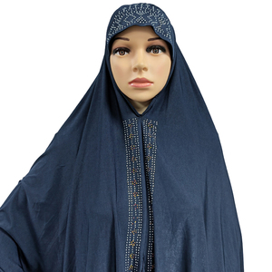Khăn Trùm Đầu Cầu Nguyện Hai Mảnh Tùy Chỉnh Cho Phụ Nữ Hồi Giáo Bộ Đồ Mặc Đầm Abaya Khimar Khăn Choàng Shihab Bộ Áo Abaya Hồi Giáo Dài Đầy Đủ Cho Hajj Umrah - Product Image 4