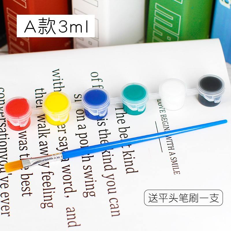 Peinture acrylique six couleurs