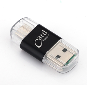Lettore di schede di memoria TF ad alta velocità adattatore di tipo C a doppio scopo per scheda SD di memoria estesa con spina diretta del telefono cellulare - Product Image 1
