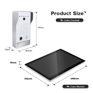 10.1 Inches Smart Home Video Door Phone <strong>Ip</strong> Wifi Night Vision Metal Multi Apartment <strong>Intercom</strong> <strong>System</strong> - Product Image 4