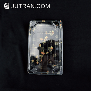 Tùy chỉnh sang trọng Sushi Hộp bao bì dùng một lần Sushi <span class=keywords><strong>container</strong></span> với nắp để đi Sushi khay - Product Image 6