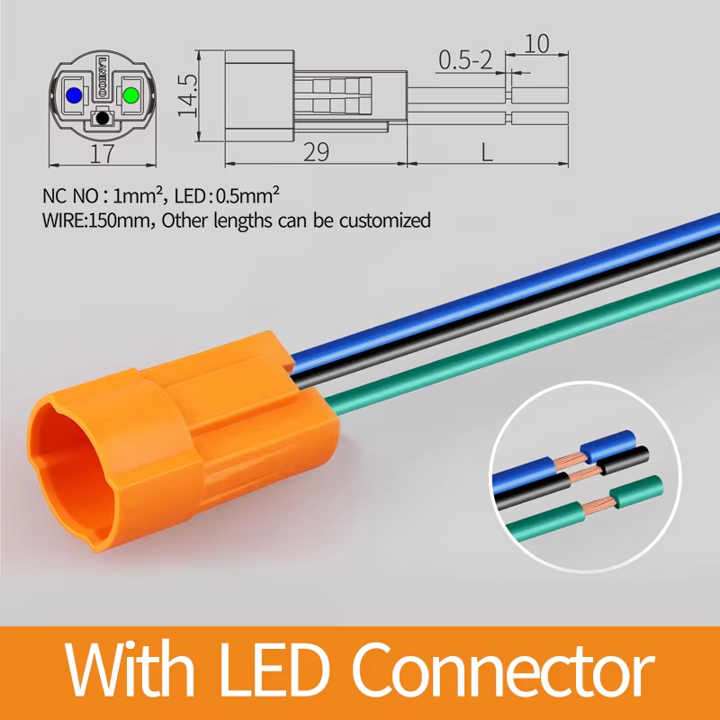 With LED