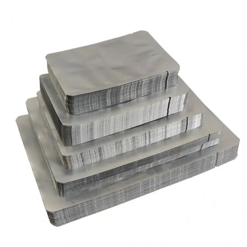 Bolsas de papel de aluminio de alta calidad al vacío con tres sellos laterales LingJie para alimentos