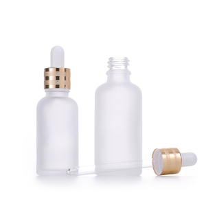 <strong>Empty</strong> Cuticle Oil Body Oil Container <strong>5ml</strong> <strong>10ml</strong> 15ml <strong>20ml</strong> <strong>30ml</strong> 50ml 100ml Frosted Glass Serum Dropper <strong>Bottle</strong> With Golden Sand Top - Product Image 2