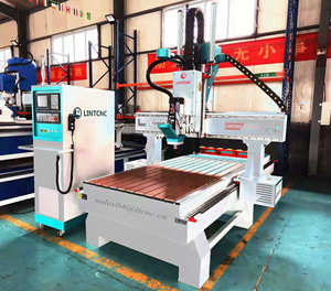 Enrutador CNC para carpintería ATC de 5 ejes y 4 ejes, husillo giratorio 9kw 9020 1212 1325 ATC, máquina de madera para piedra de Metal - Product Image 1