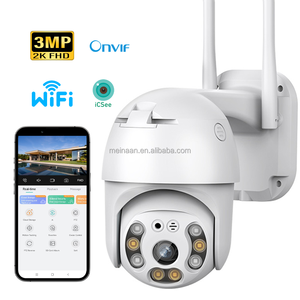 OEM 3MP智能户外人体检测PTZ IP摄像机ICSee 360家庭WiFi无线闭路电视安全网络摄像机 - Product Image 1