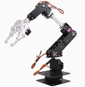 6DOF degree of freedom robotic arm programmable <strong>servo</strong> robotic arm STM32/51 microcontroller <strong>robot</strong> DIY