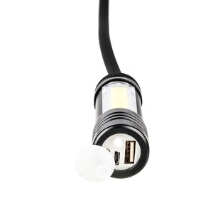 2 in 1 COB LEDワークライト検査トーチライト、クランプ付き充電式フレキシブルライト、屋外キャンプ用家庭用 - Product Image 2