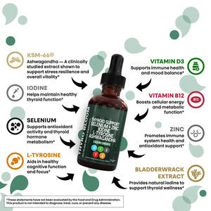 Fonte di supporto per la tiroide diretta in fabbrica-integratore naturale per il benessere della tiroide per l'equilibrio ormonale quotidiano e l'energia - Product Image 3