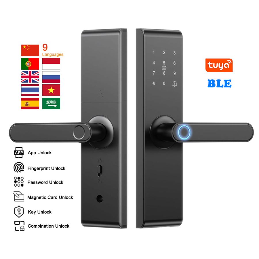 Versione Ble Tuya (APP, Impronta Digitale, Password, Carta, Chiave)