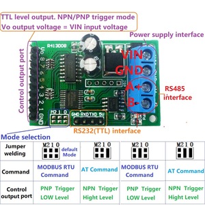 8-Channel RS485 <strong>Module</strong> <strong>Modbus</strong> Rtu Protocol AT Command Multifunction Relay PLC Control Board 5-24V