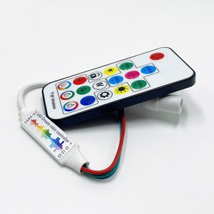 Mini SPI denetleyici müzik ritim piksel RF kablosuz 17-key uzaktan ses kontrolü için WS2812B WS2811 5050 RGB LED şerit işık - Product Image 4