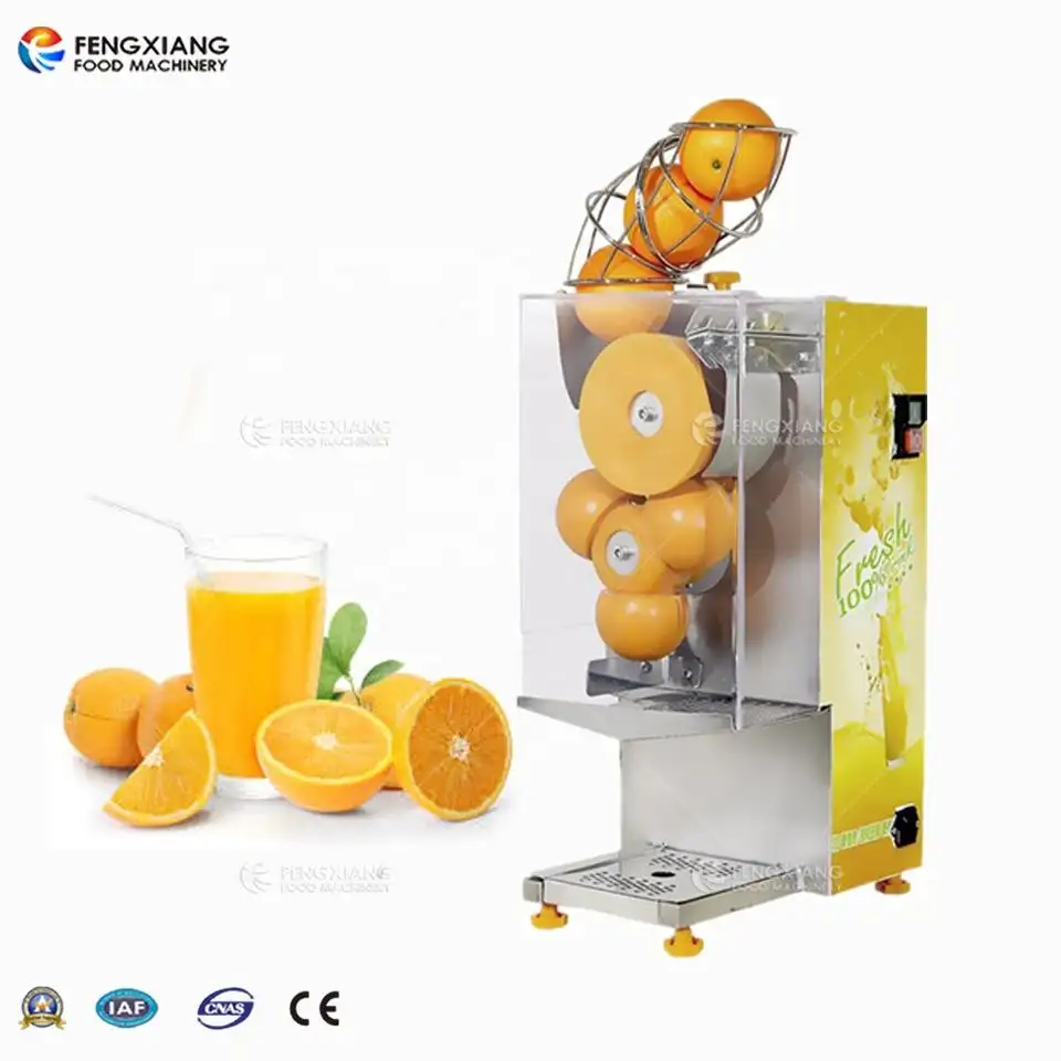 Exprimidor automático de zumo de naranja fresco, máquina exprimidora de alta eficiencia