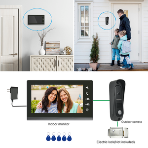 7 Inch Multi Apartments Video <strong>Intercom</strong> <strong>System</strong>, 2 Villa Door Station <strong>with</strong> 2 Color Screen Monitor Unlock <strong>Intercom</strong> - Product Image 6