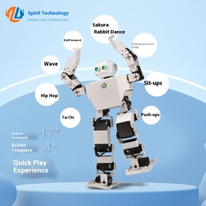 Robot bionico intelligente Arduino servizio di riconoscimento vocale a doppia gamba che balla la prevenzione degli ostacoli programmazione elettronica