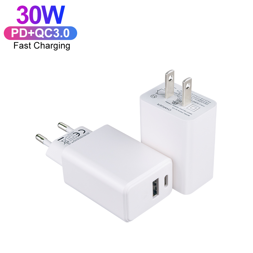 USB-C+USB-A Blanc
