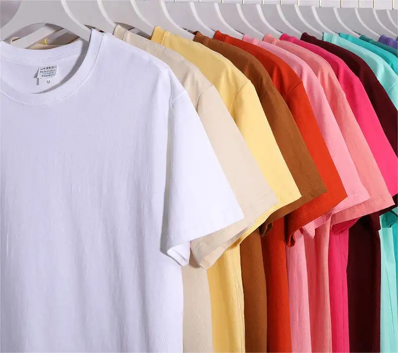 210gsm綿100% Tシャツユニセックスチームユニフォームアクティビティ衣類卸売カスタマイズロゴTシャツ