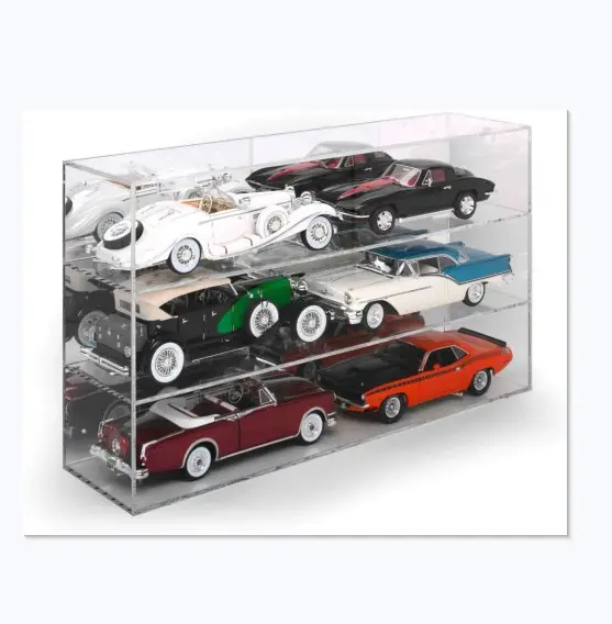 Großhandel Custom Clear Acryl Modell auto Vitrine 1:24 Diecast Toy Model Cars Showcase