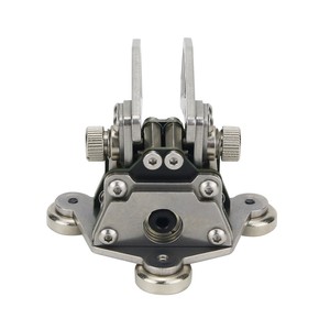 HamGeek HG-K6 2nd nesil çift kürek Morse anahtar manyetik tabanı ile paslanmaz çelik otomatik CW anahtar - Product Image 6
