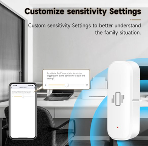 El más nuevo sensor de vibración inteligente tuya para el hogar seguridad Tuya Sensor de vibración ZigBee Sensor de vibración - Product Image 4