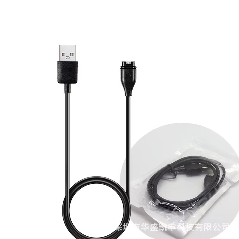 Cable de carga USB recto negro