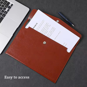 Tùy chỉnh A4 PU da tập tin túi từ khóa di động tài liệu tổ chức trường hội nghị thư mục - Product Image 3