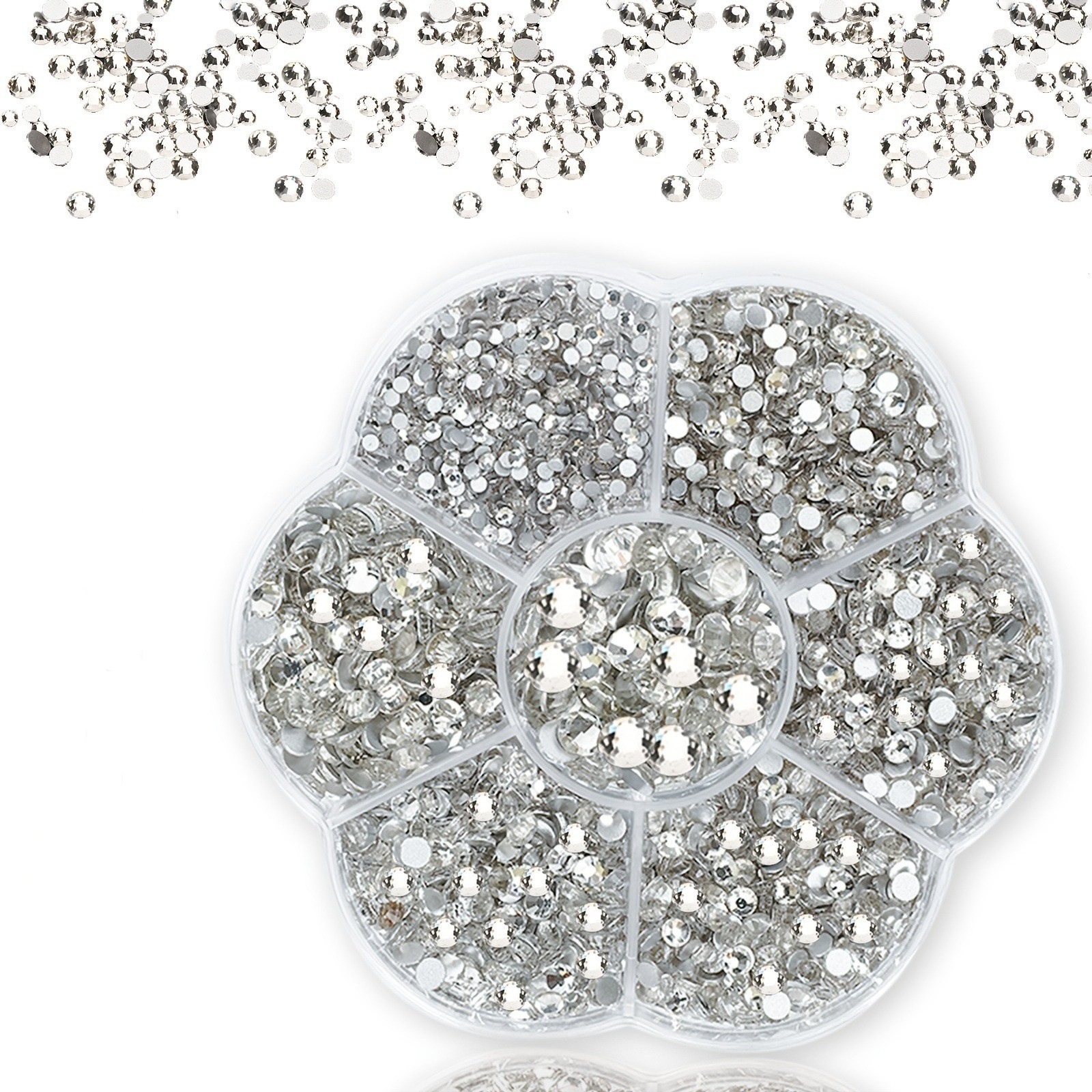 Plum blossom box-silver background white