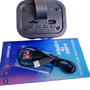 C2 şeffaf akrilik vitrin şarj edilebilir 5W RGB LED taşınabilir kablosuz şeffaf hoparlör kutu - Product Image 2