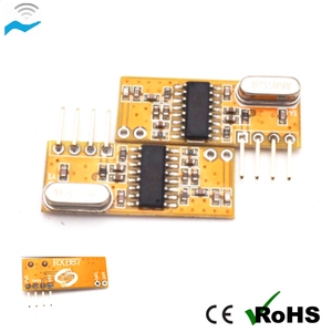 4-Pin-Empfänger 433 MHz RF superheterodyne Empfangs-Sender-Modulplatine - Product Image 2