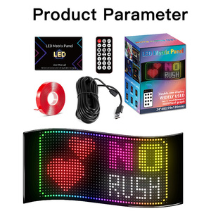 Custom Large Bright <strong>LED</strong> Digital Sign Flexible App Controlled DIY Text Pattern IP65 Decorative Lighting <strong>LED</strong> Matrix Panel - Product Image 2