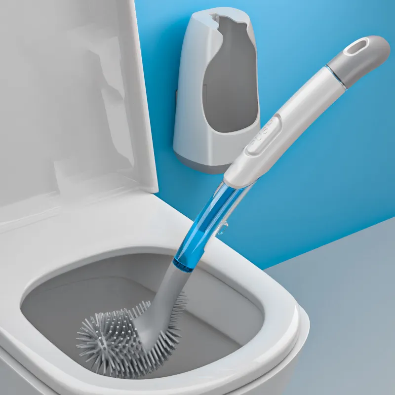 Mini Flüssig wassers prüh material TPR PET Innovative einfache Multifunktions-Toiletten bürste