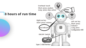 R8 Intelligent Funny Robot Education Verwenden Sie einen tanzenden Programmier roboter - Product Image 6