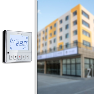 Smart Lcd Touch Digital RS485 Modbus HVAC Fan Coil Programable Inalámbrico Habitación Termostato Control de temperatura para aire acondicionado - Product Image 5